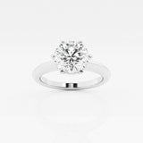 Solitaire Round Brilliant Engagement Ring in 18k white gold