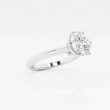 Solitaire Round Brilliant Engagement Ring in 18k white gold