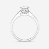 Solitaire princess cut diamond engagement ring