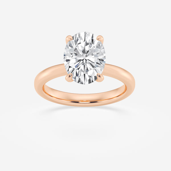 Solitaire Oval Cut Diamond Ring