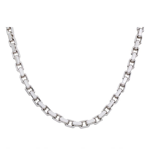 14k White Gold Odin Link Chain 0.74TCW