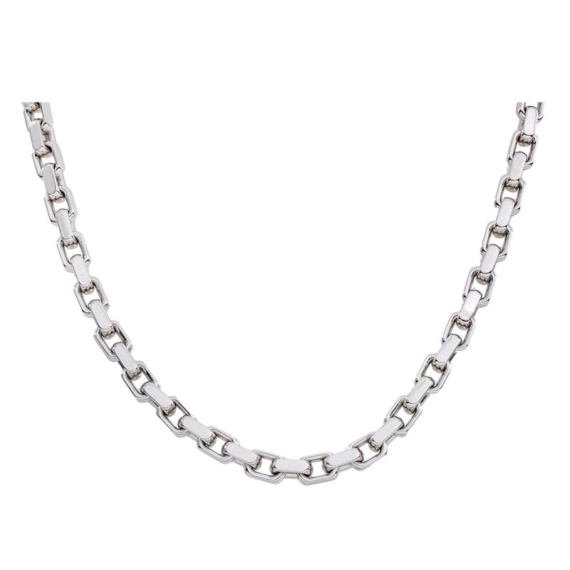 14k White Gold Odin Link Chain 0.74TCW