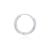 Huggie diamond earring hoop style