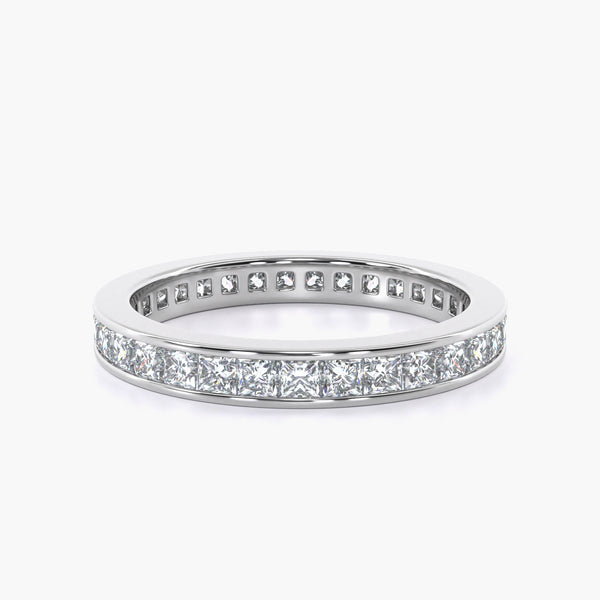 Chanel set princess cut eternity ring