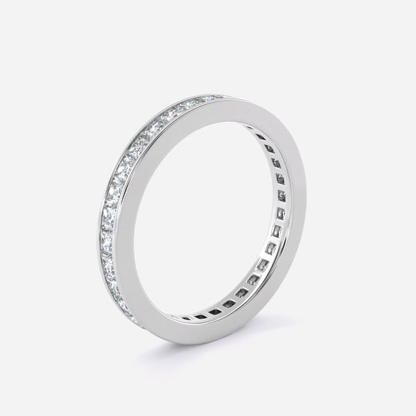 Chanel set princess cut eternity ring