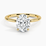 Solitaire Oval Cut Diamond Ring