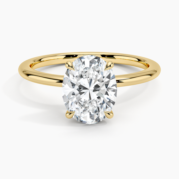 Solitaire Oval Cut Diamond Ring