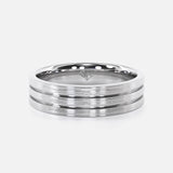Double Groove Wedding band