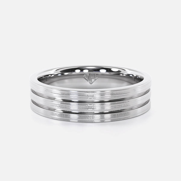 Double Groove Wedding band