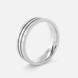 Double Groove Wedding band