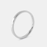 Flat Court Inner Rounded Wedding band