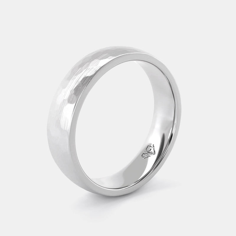 Hammered Wedding Ring