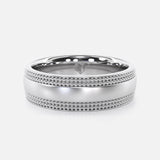 Double Milgrain Edge Wedding Ring