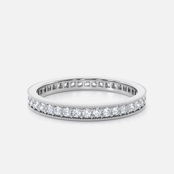 Vintage-Style Micro Pavé Set Eternity Ring