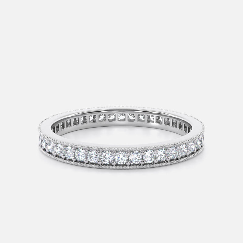 Vintage-Style Micro Pavé Set Eternity Ring