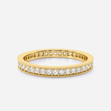 Vintage-Style Micro Pavé Set Eternity Ring