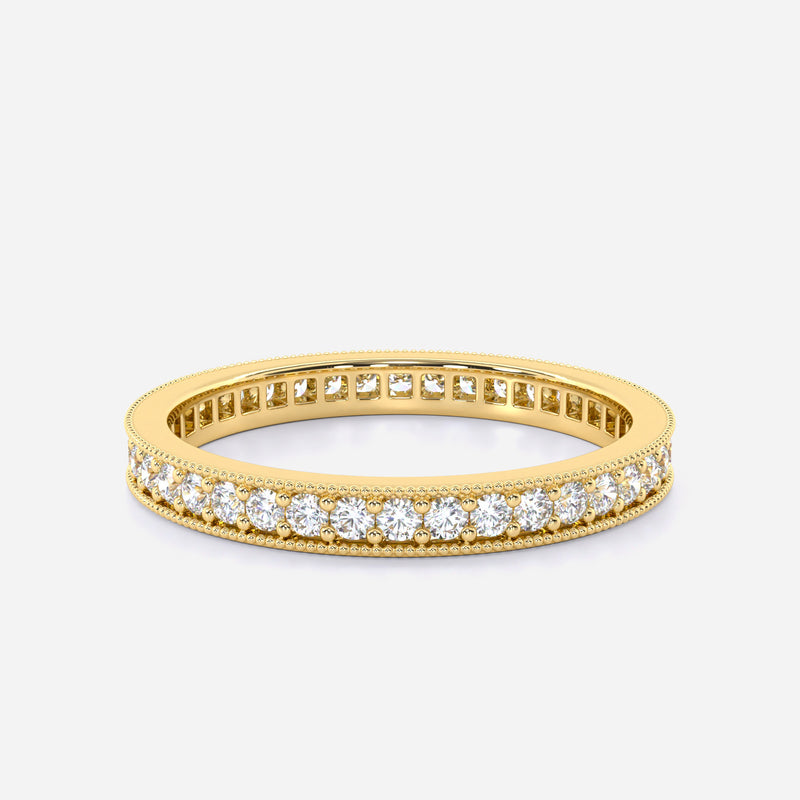 Vintage-Style Micro Pavé Set Eternity Ring