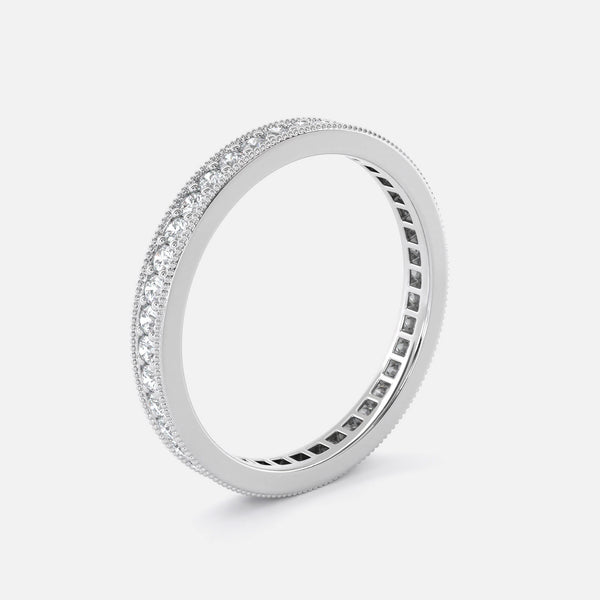 Vintage-Style Micro Pavé Set Eternity Ring