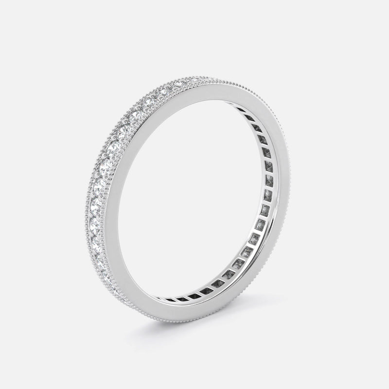 Vintage-Style Micro Pavé Set Eternity Ring