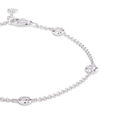 Bezel set diamond bracelet