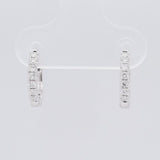 Huggie diamond earring hoop style