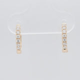 Huggie diamond earring hoop style