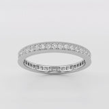 Vintage-Style Micro Pavé Set Eternity Ring