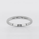 D Shape Court wedding band