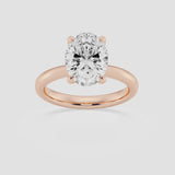 Solitaire Oval Cut Diamond Ring