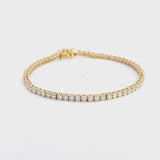 Tennis bracelet set in round diamonds